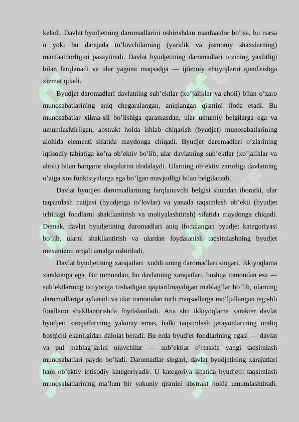 DAVLAT BYUDJETINING MOHIYATI VA AHAMIYATI SOLIQLARNING FUNKSIYALARI VA ULARNING TAKOMILLASHTIRISH YO‘LLARI 4