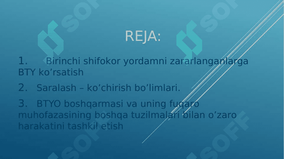 SHIKASTLANISH O’CHOQLARIDA DASTLABKI SHIFOKOR YORDAMINI TASHKIL QILISH. 2