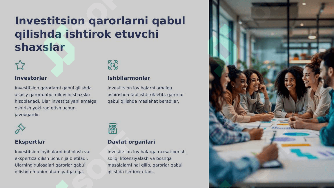 Investitsion qarorlari 8