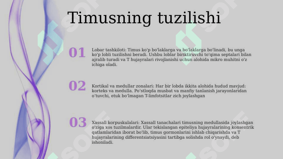 Timusdagi T limfotsitlar tuzlishi 2