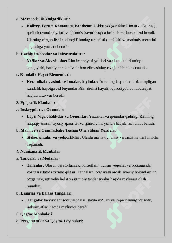Qadimgi Rim tarixiga oid manbalar tahlili 24 2