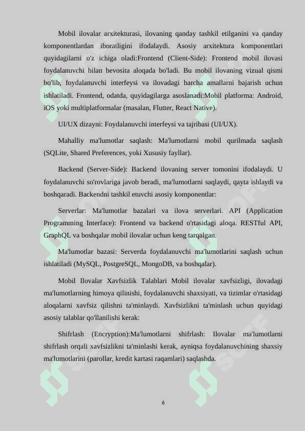 MOBIL ILOVALARDA KRIPTOGRAFIYA VA AXBOROT XAVFSIZLIGI 6