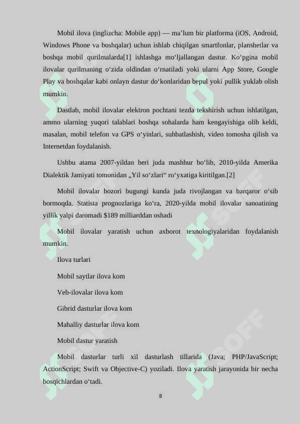 MOBIL ILOVALARDA KRIPTOGRAFIYA VA AXBOROT XAVFSIZLIGI 8