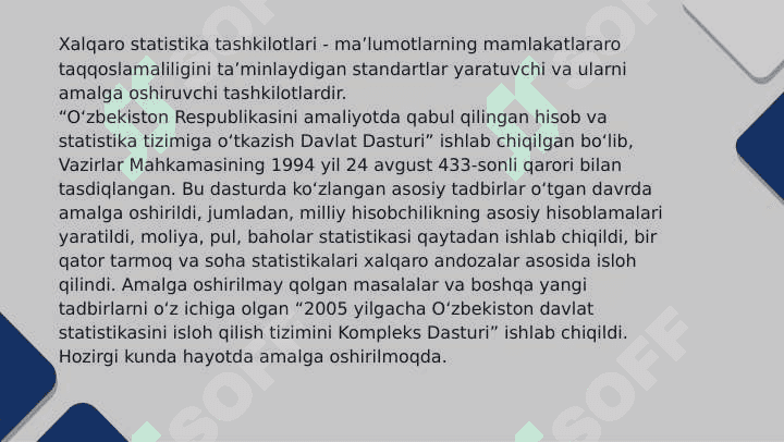 Xalqaro statistika tashkilotlari 4