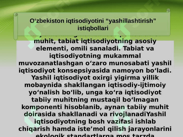 “Yashil iqtisodiyot” uchun inson kapitalini rivojlantirish 4