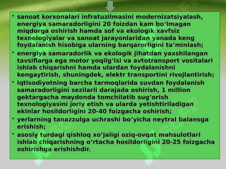 “Yashil iqtisodiyot” uchun inson kapitalini rivojlantirish 7