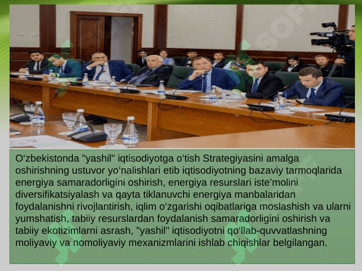 “Yashil iqtisodiyot” uchun inson kapitalini rivojlantirish 8
