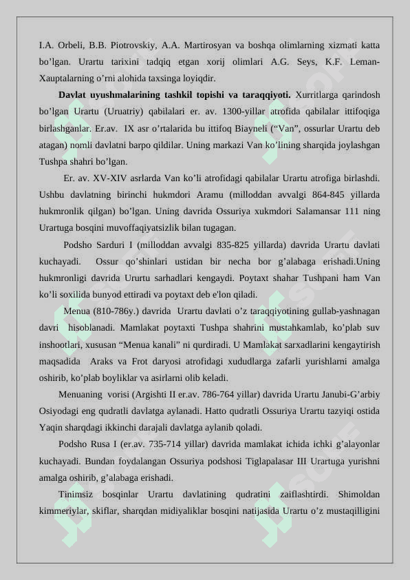 Qadimgi Urartu  24 7