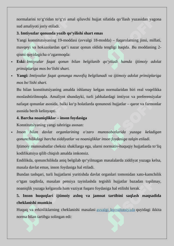 O’zbekiston Respublikasi konstitutsiyaga o‘zgartirish hamda qo‘shimchalar kiritish tartibi 24 5
