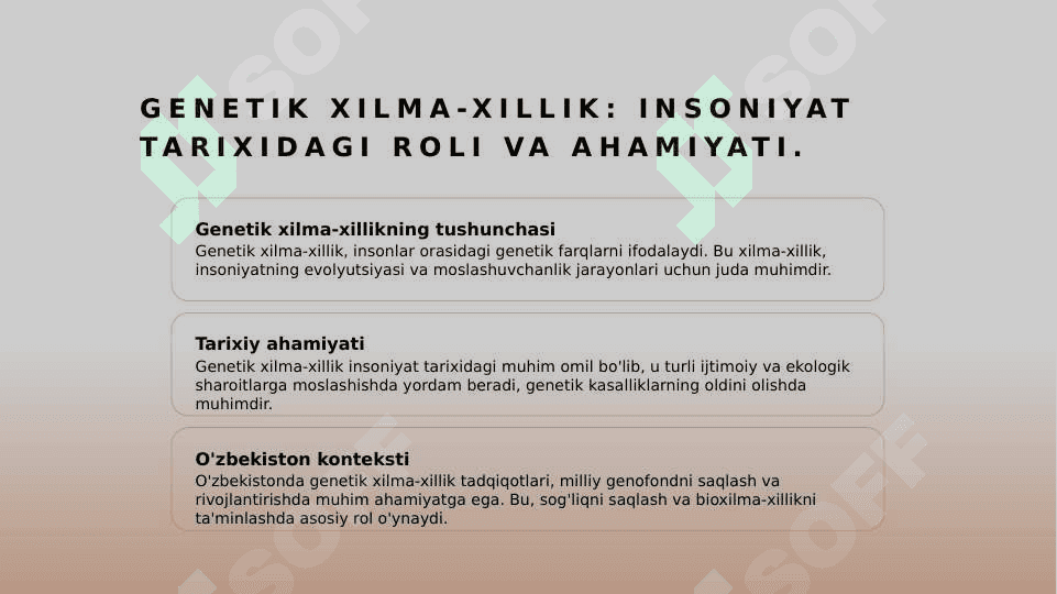 Antropogenetika usullari: populyatsion-statik usul 6