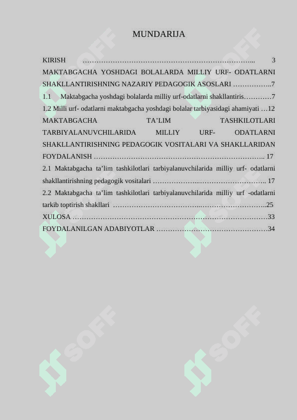 Tarbiyaning tarixiy va milliy asoslari, tarbiyada urf-odatlarning tutgan o’rni 2