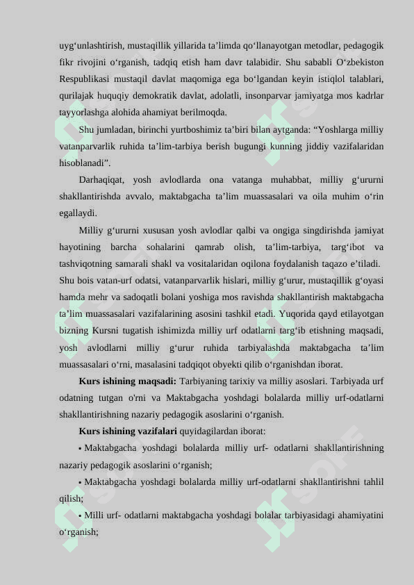 Tarbiyaning tarixiy va milliy asoslari, tarbiyada urf-odatlarning tutgan o’rni 5