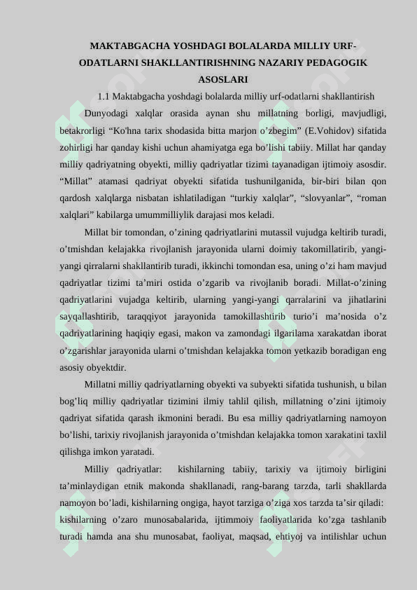 Tarbiyaning tarixiy va milliy asoslari, tarbiyada urf-odatlarning tutgan o’rni 7