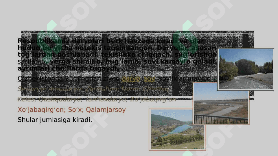 O’zbekistondagi yirik daryolar va ularning ahamiyati 3