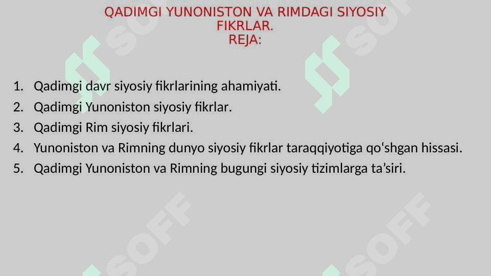 QADIMGI YUNONISTON VA RIMDAGI SIYOSIY FIKRLAR 3