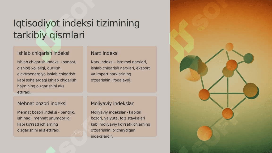 Zamonaviy iqtisodiy o'sish modellari va iqtisodiyot indeksi ko'rsatkichlari tizimi 5