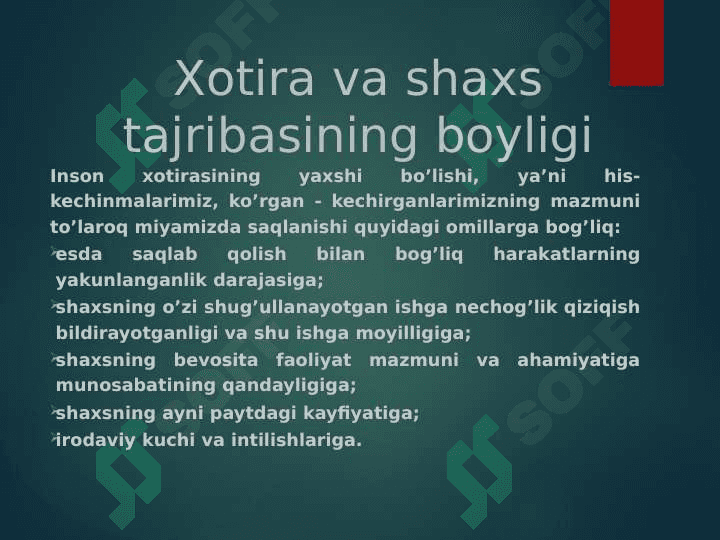 KASBIY FAOLIYATDA  XOTIRA,  XAYOL VA TAFAKKURNING IJTIMOIY MOHIYATI. 3