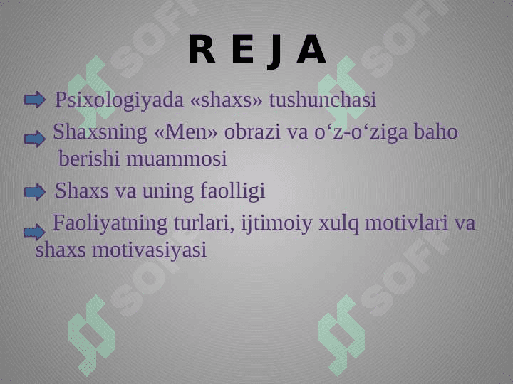 Shaxsning jamiyatdagi  faolligi va faoliyat turlari 2