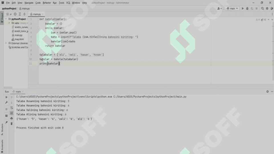 PYTHON DASTURLASH TILIDA DEF FUNKSIYASI. PYTHONDA FUNKSIYALARNI TEKSHIRISH UNITTEST MODULI. 8