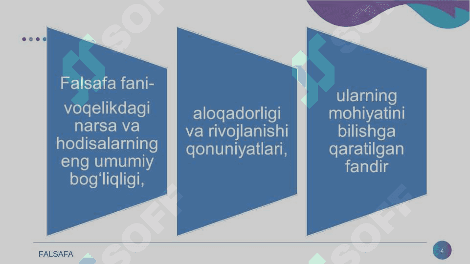 Falsafa va uning jamiyat hayotidagi roli. 4
