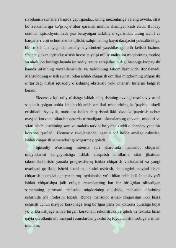 Iqtisodiy o'sish va milliy boylik. Iqtisodiy muvozanat va mutanosiblik. Iqtisodiyotning siklligi va makroiqtisodiy beqarorlik 2