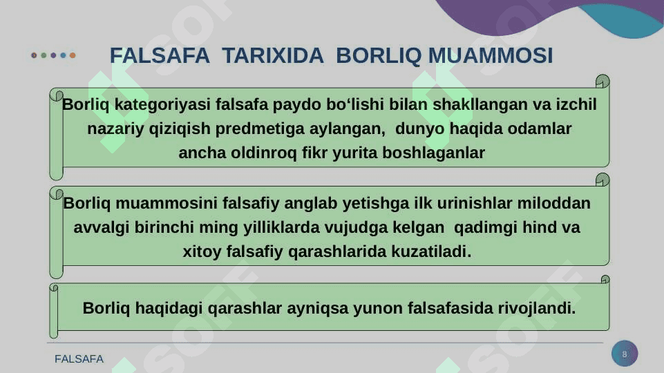 Borliq ( ontologiya) va rivojlanish falsafasi 8
