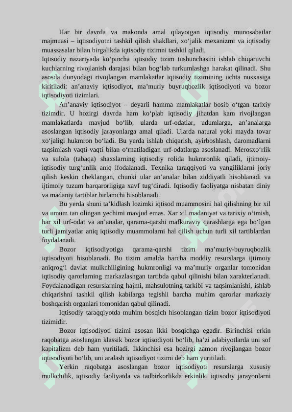 Iqtisodiy tizimlar va mulkchilik 3