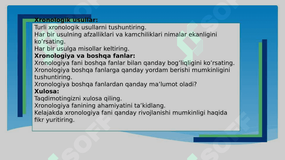 Xronologiya fani haqida taqdimot tayyorlash 3