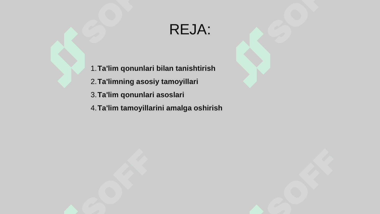 Taʼlim tamoyillari 2