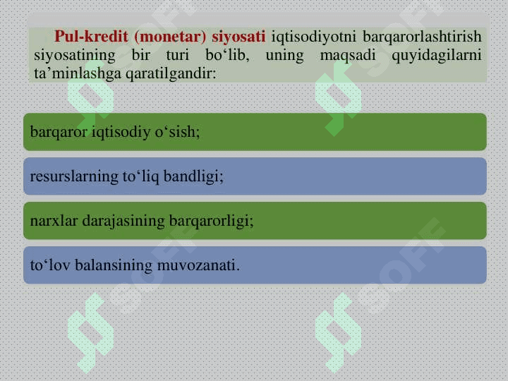 Pul-kredit siyosati 3