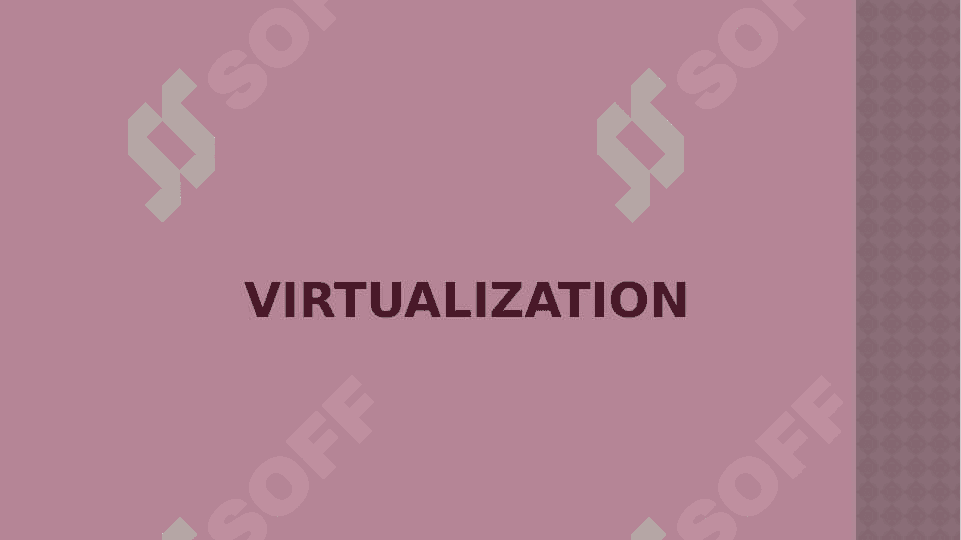 Tarmoq asoslari. Tarmoq muhandisi Virtualizatsiya. 2