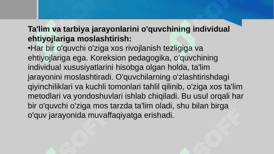 Koreksion pedagogika pedagogika fanining tarmog’i sifatida 6