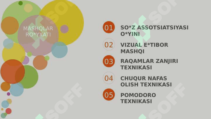Diqqatni rivojlantiruvchi mashqlar va texnikalar 2