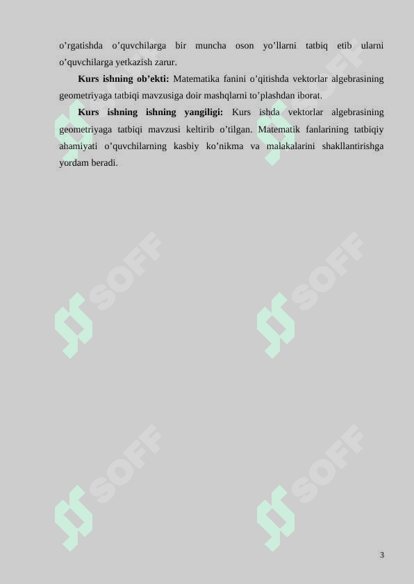 vektorlar algebrasining geometriyaga tadbiqi 3