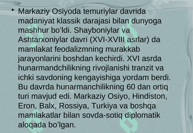 Xonliklar davri etiketi  24 3