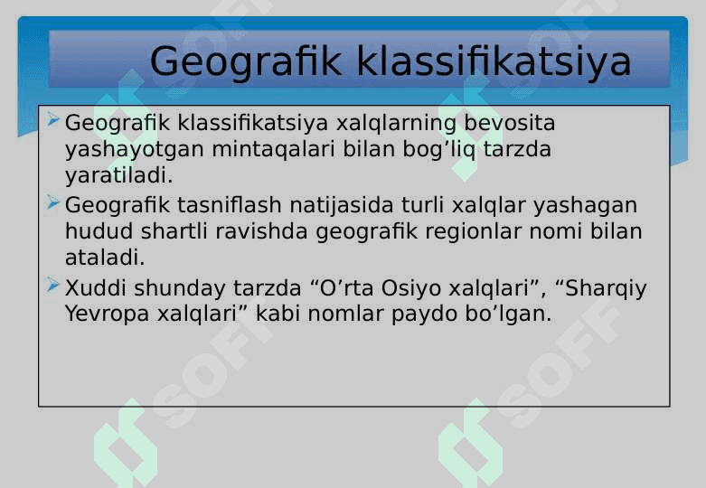 Jahon mamlakatlarining hududiy boʻlinishi mavzusini oʻrganish va yer maydoni jihatdan klassifikatsiya qilish 4