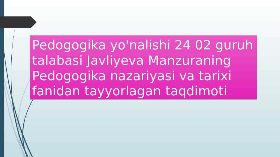 Fuqarolik tarbiyasi 1