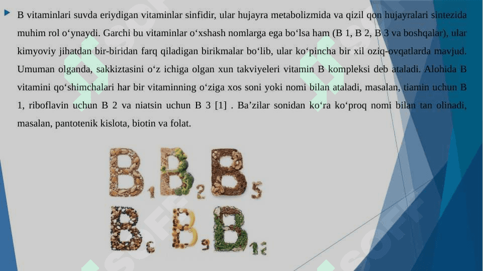B guruh vitaminlar faoliyati 3