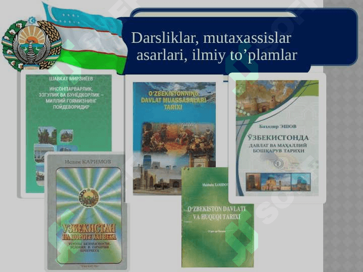 O‘zbekistonning davlat muassasalari tarixi fanining  maqsadi va vazifalari” 4