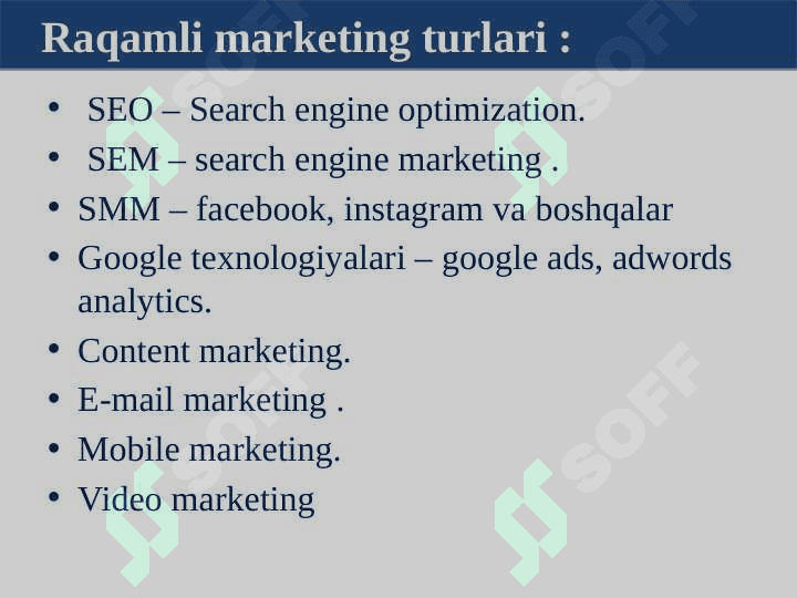 Raqamli marketing taqdimot 6