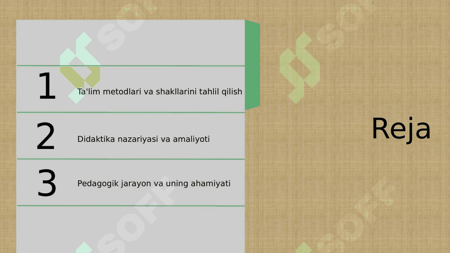 Korreksion pedagogika. Ta'lim metodlari shakllari va vosiogik jtalari.Didaktika ta'lim nazariyasi. Pedagarayon 2