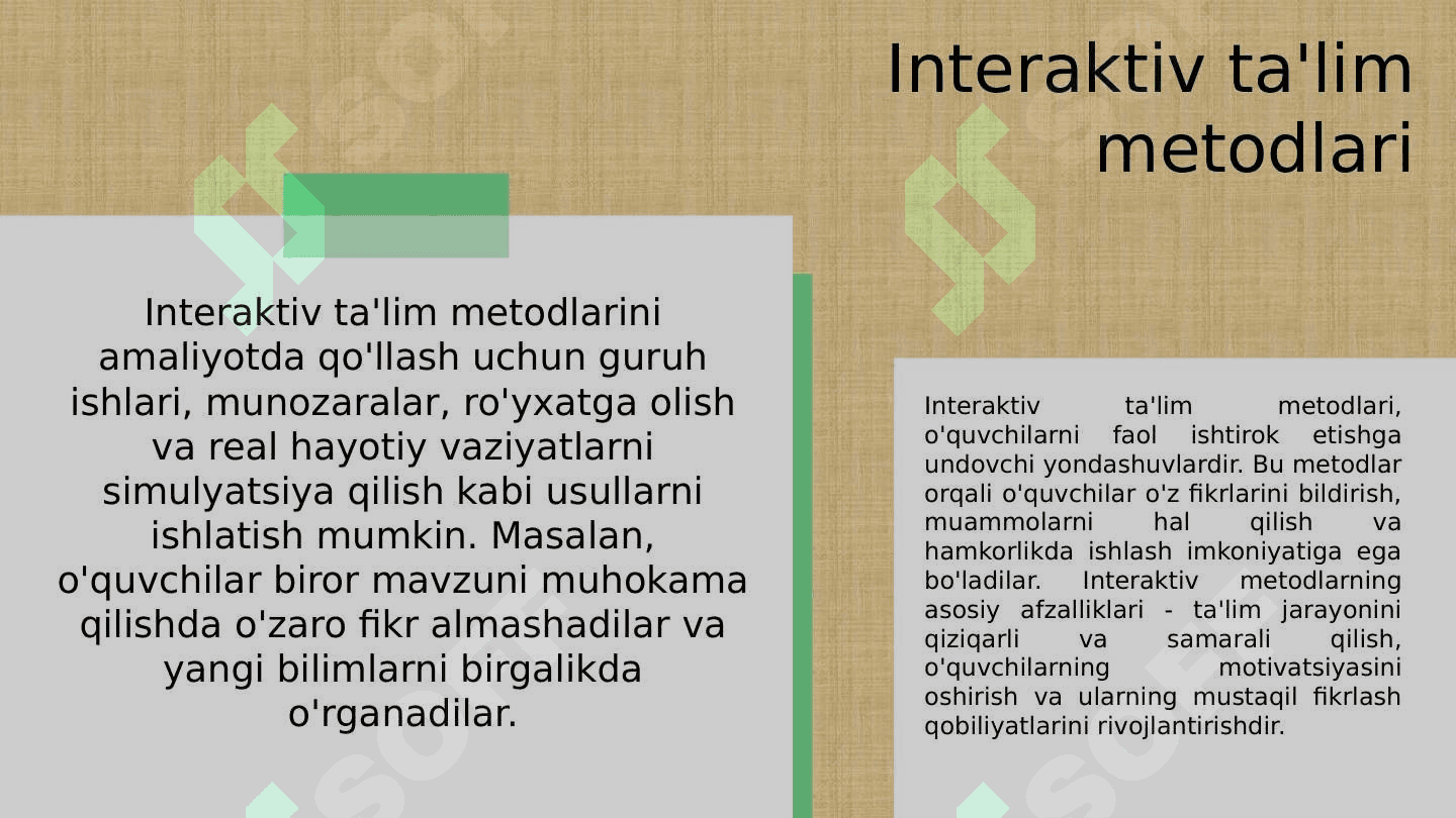 Korreksion pedagogika. Ta'lim metodlari shakllari va vosiogik jtalari.Didaktika ta'lim nazariyasi. Pedagarayon 6
