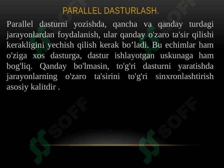 Parallel dasturlash 6