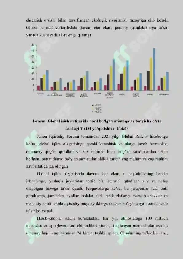 Iqlim o’zgarishi va mintaqaviy iqtisodiyotga ta’siri 7
