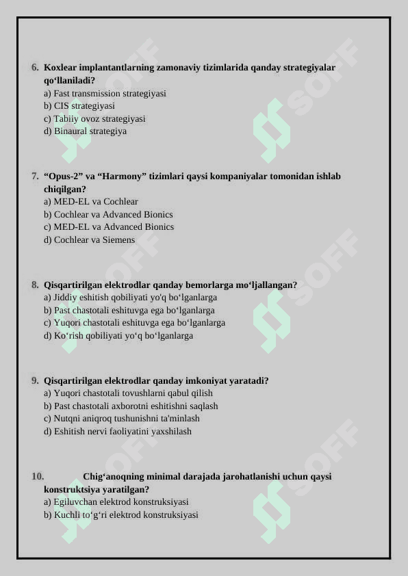 KOXLEAR IMPLANTLI BOLALAR (TEST) 2