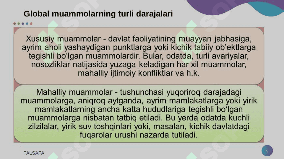 Globallashuv va barqaror taraqqiyot falsafasi 5