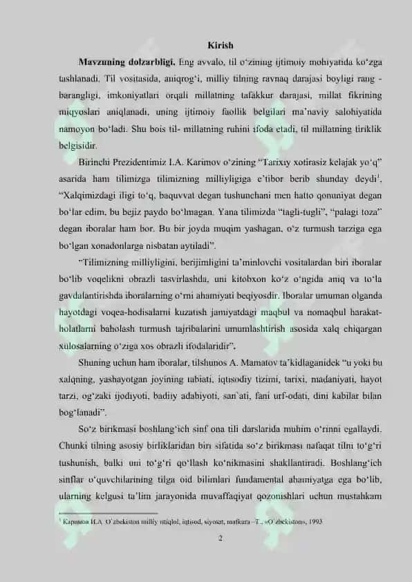 Boshlang‘ich sinf ona tili darslarida so‘z birikmasi ustida ishlash metodikasi 2