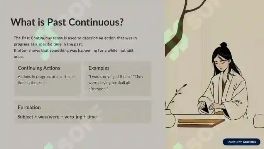 Understanding of Past simple and Past continuous 3