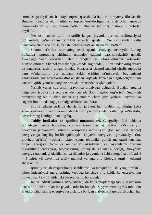 TABIATDAN  UNUMLI FOYDALANISH 4
