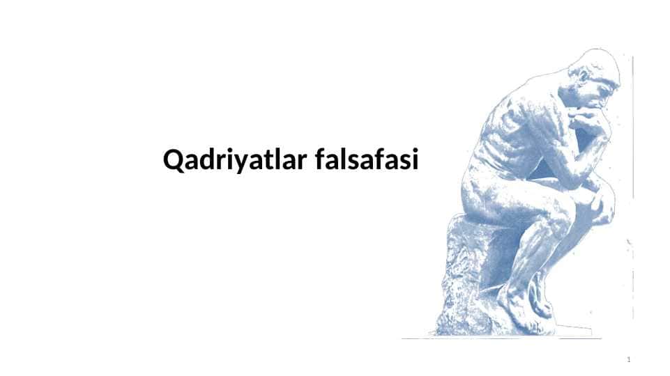 Qadryatlar falsafasi